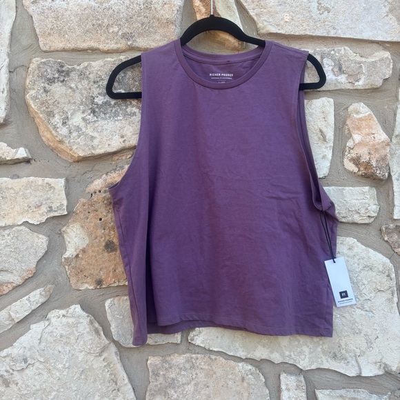 Richer Poorer Tops - Richer poorer women’s cropped tank top in plum size x large NWT